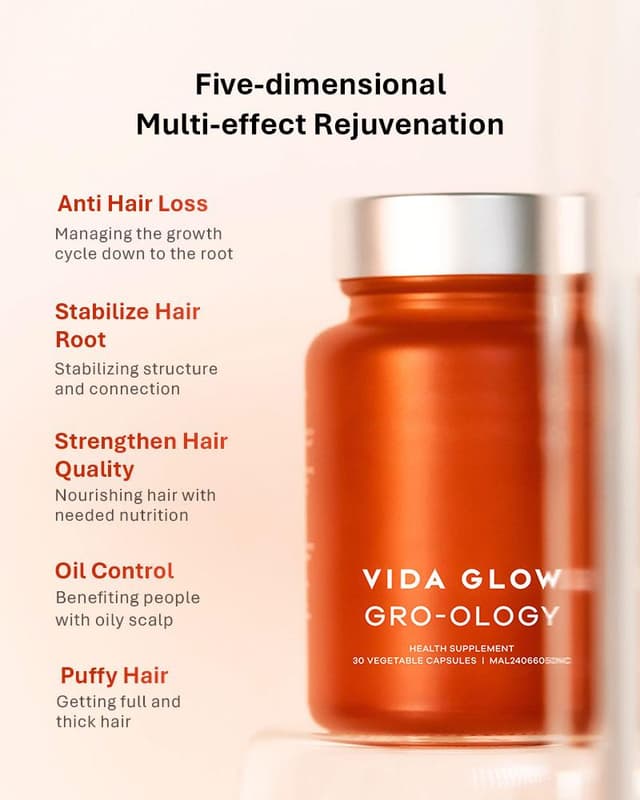 VidaGlow Gro-Ology Hair Growth Capsules