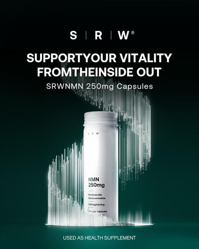 SRW NMN Capsules 250mg, 60 capsules/bottle