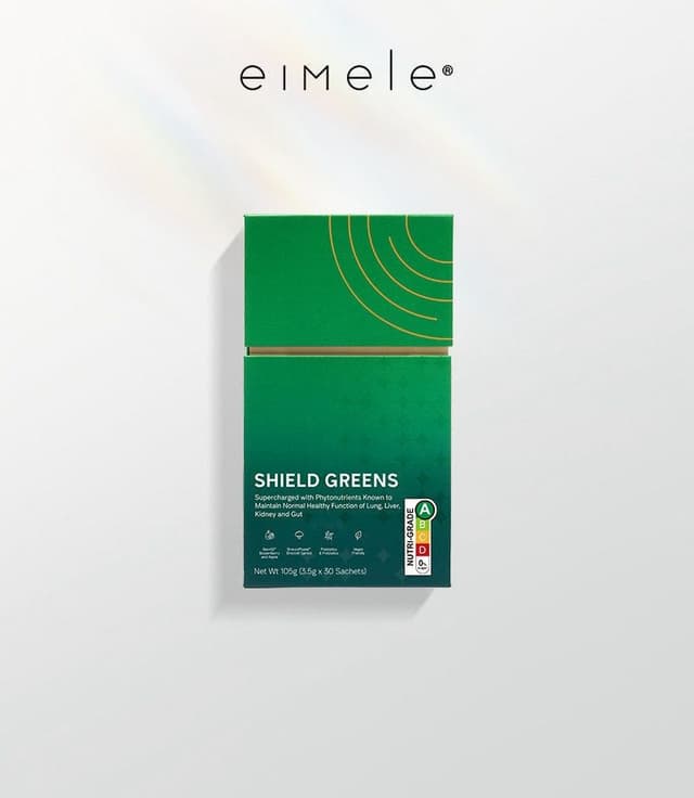 Shield Green Lung-Care Greens Powder, 30 sachets/box